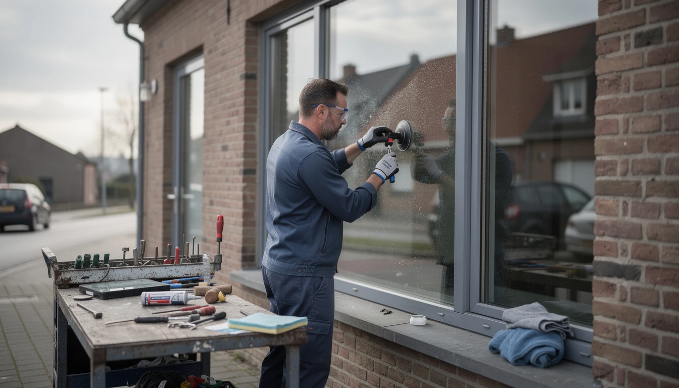 Dépannage vitrier à Anzegem : service rapide pour vos vitres et vitrages