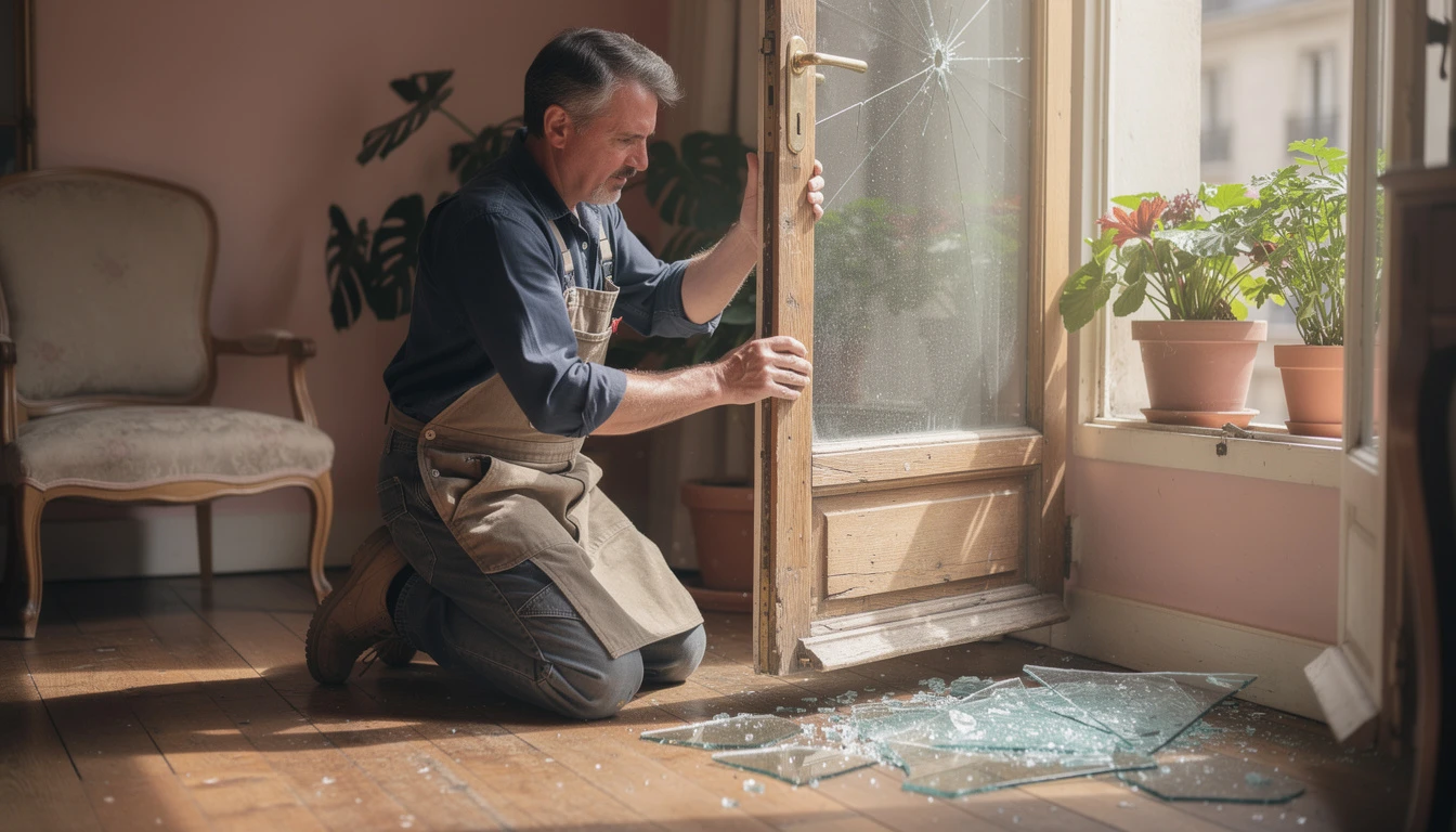 Dépannage vitrier à Châtelet : comment trouver la meilleure solution en urgence ?