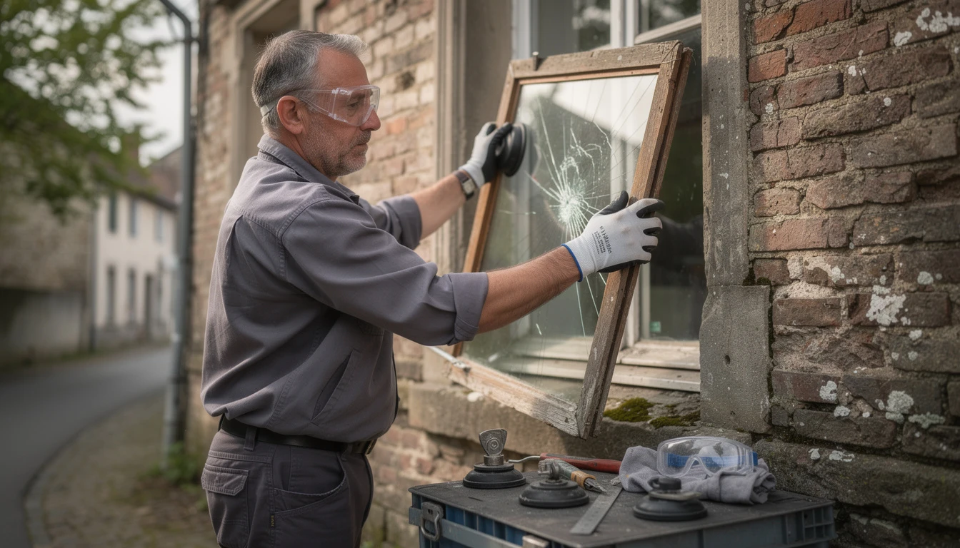 Dépannage vitrier à Courcelles : trouvez une solution rapide et efficace pour vos vitrages