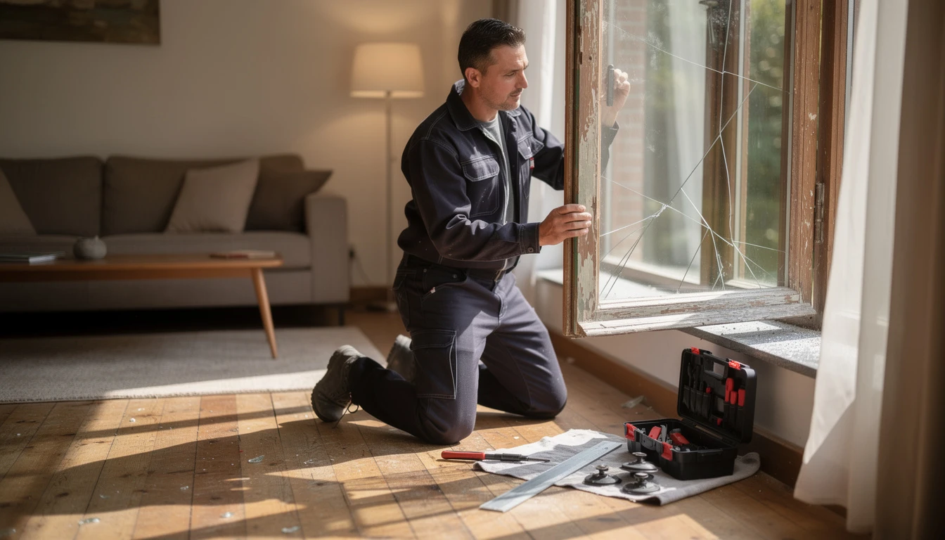 Dépannage vitrier à Dessel : comment réagir en cas d&rsquo;urgence ?