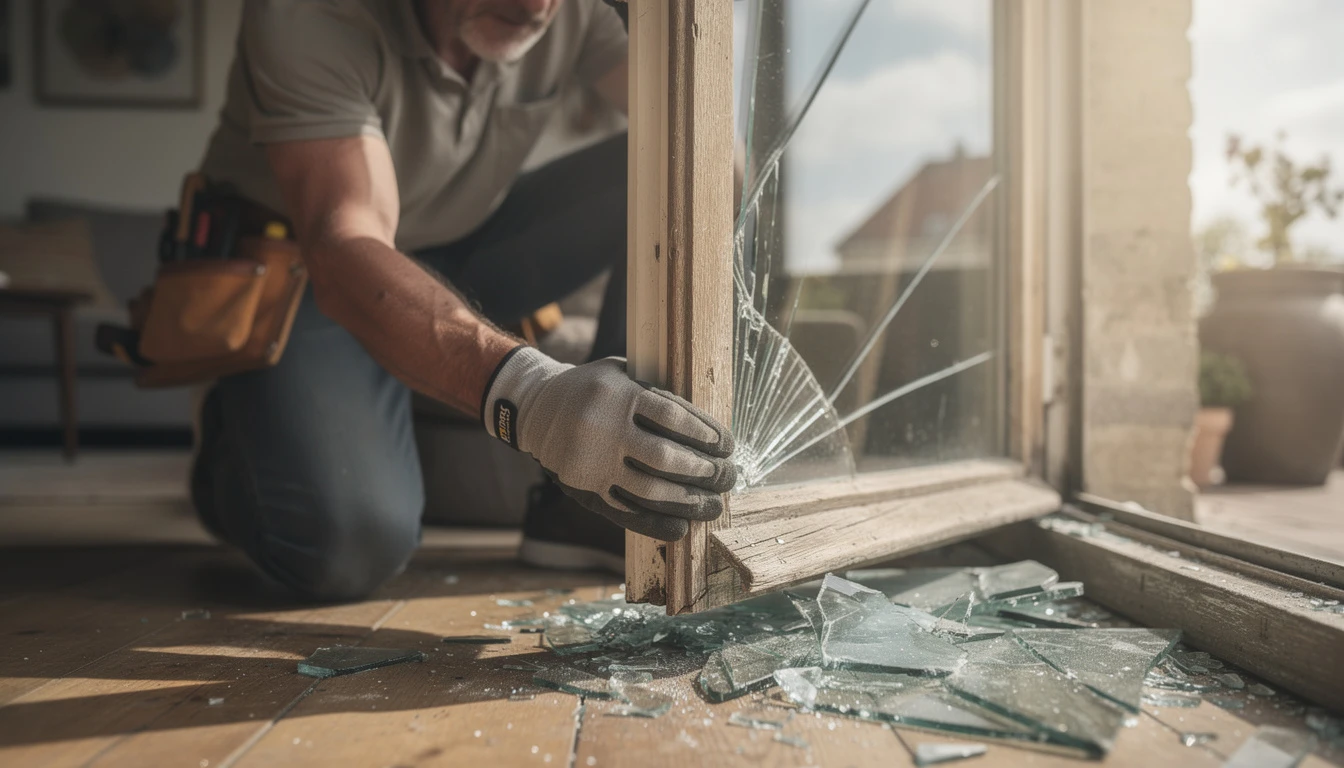 Dépannage vitrier à Izegem : solutions rapides pour vos vitres cassées