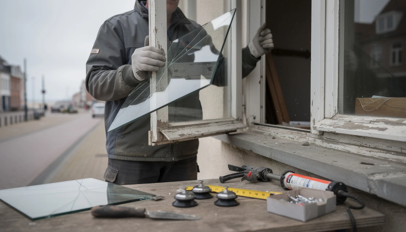Dépannage vitrier à Nieuwpoort : solutions efficaces pour vos urgences vitre cassée