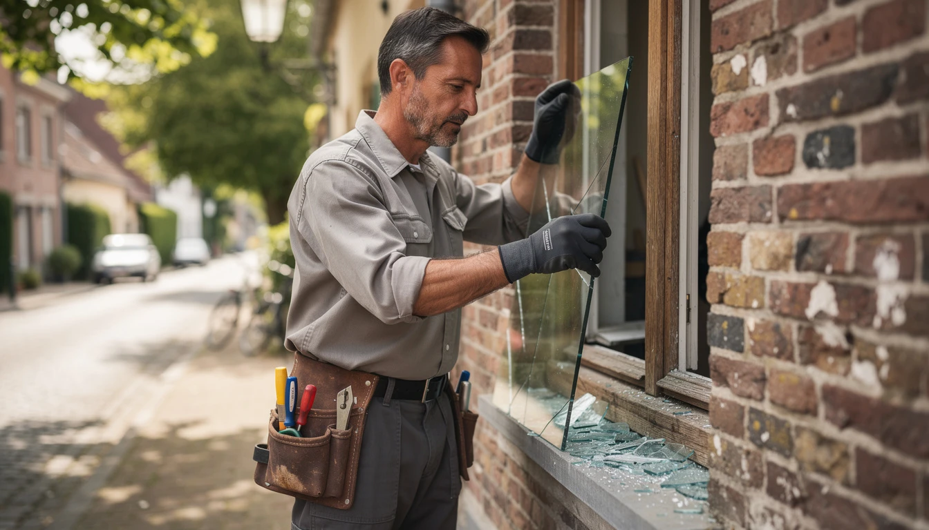 Dépannage vitrier à Silly : solutions rapides pour vos vitres cassées