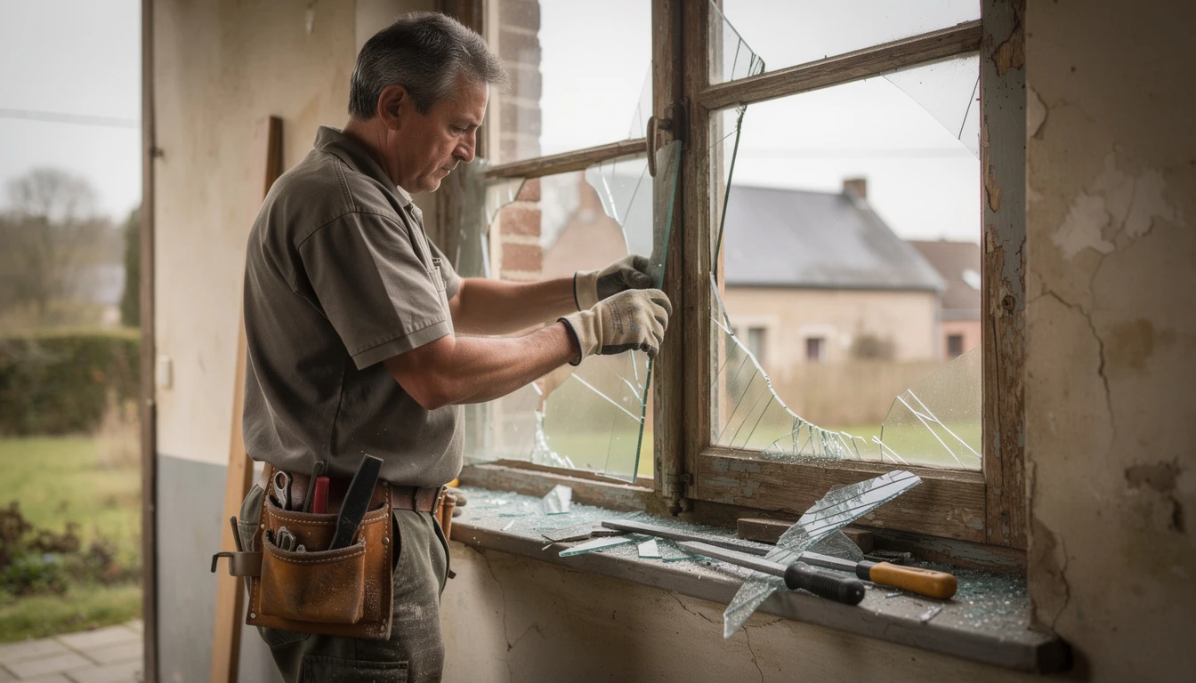 Dépannage vitrier à Veerle : solutions rapides pour vos vitres et fenêtres cassées