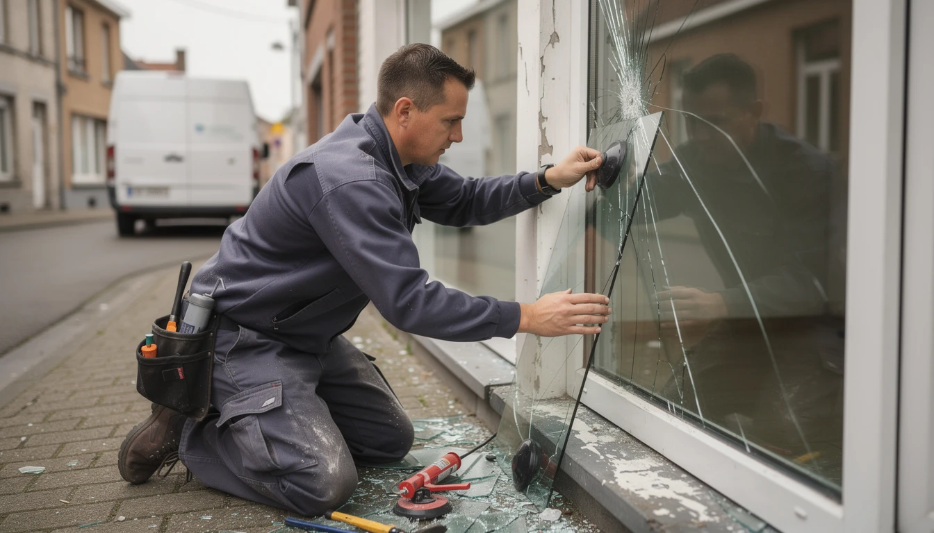 Dépannage vitrier à Wervik : votre solution 24h/24 et 7j/7 pour vos urgences en vitrerie